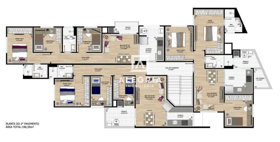 Apartamento 02 Dormitórios com Terraço Privativo no São Cristovão em São José dos Pinhais