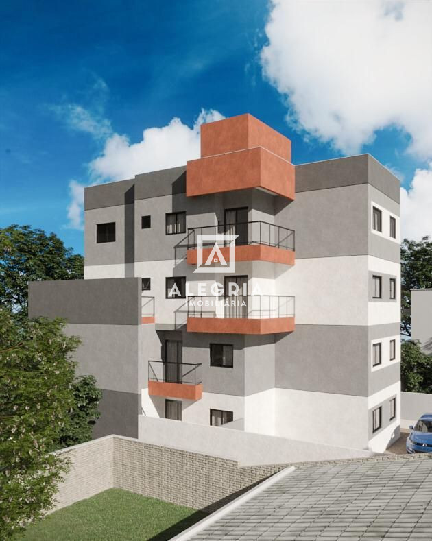 Apartamento Com Terraço Contendo 02 Dormitórios na Boneca do Iguaçu em São José dos Pinhais