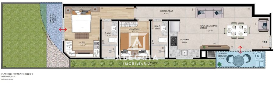 Apartamento 3 quartos sendo 1 suíte em São José dos Pinhais