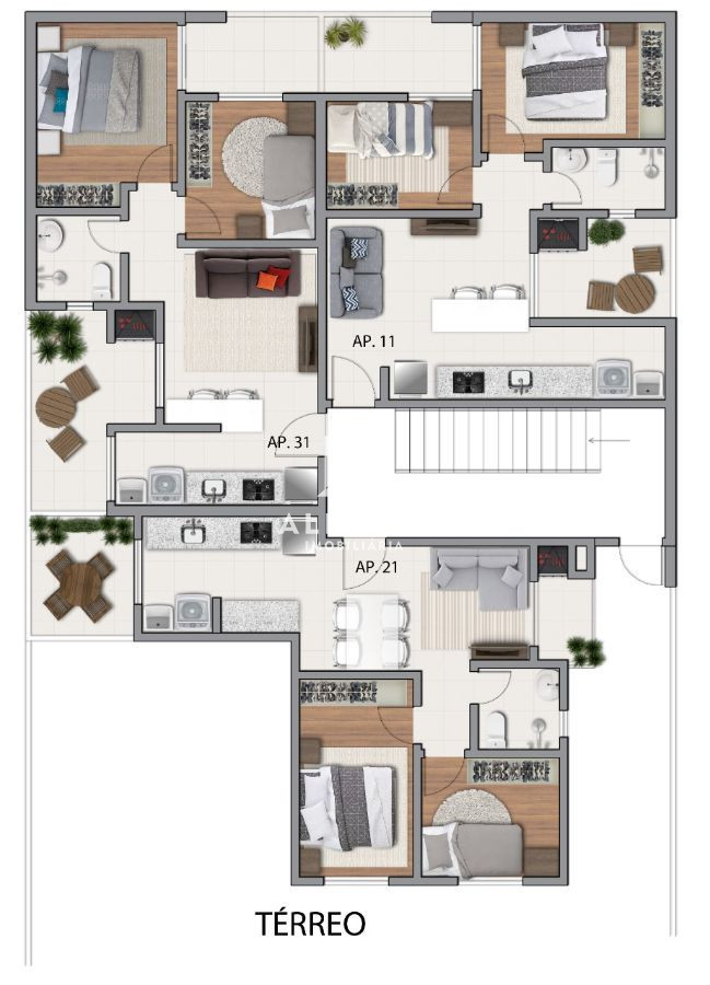 Lindo Apartamento de 02 Quartos no Afonso Pena em São José dos Pinhais