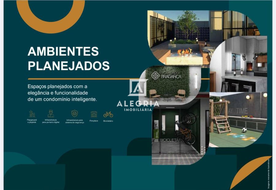 Excelente Apartamento no Residencial Moradas de Bragança no Centro em São José dos Pinhais