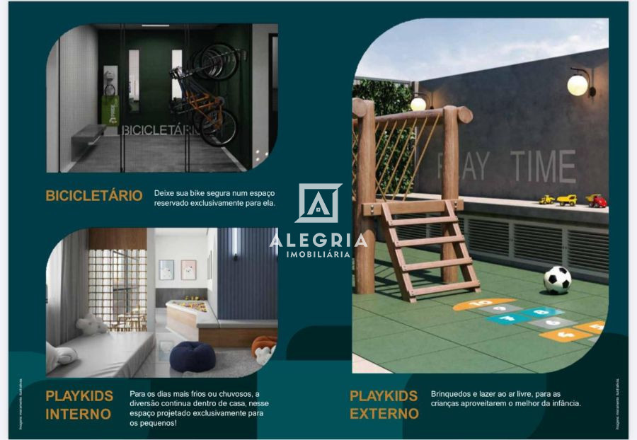 Excelente Apartamento no Residencial Moradas de Bragança no Centro em São José dos Pinhais