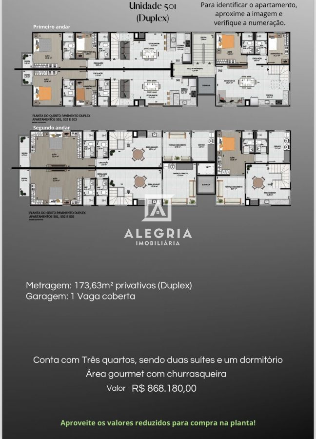 Lindo Apartamento no bairro Bom Jesus em São José dos Pinhais