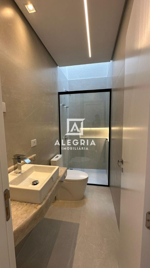 Belissimo Sobrado Contendo 03 Dormitórios Sendo 01 Suite com Closet e Hidro no Residencial Fogiatto em São José dos Pinhais