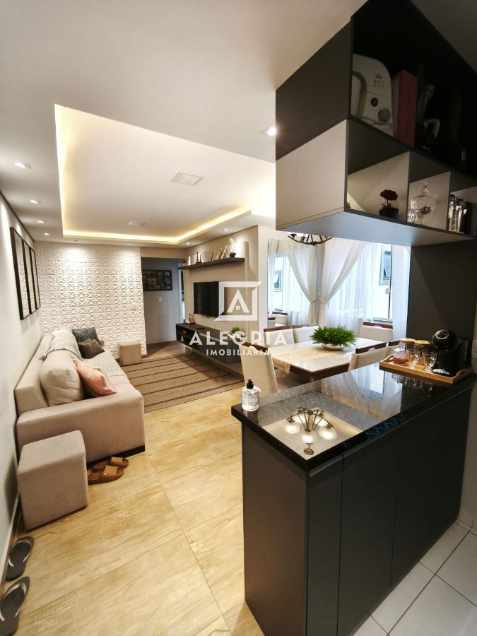 lindo apartamento semi mobiliado 3 dormitórios bairro Cruzeiro em São José dos Pinhais