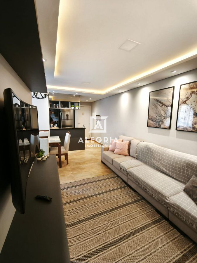 lindo apartamento semi mobiliado 3 dormitórios bairro Cruzeiro em São José dos Pinhais