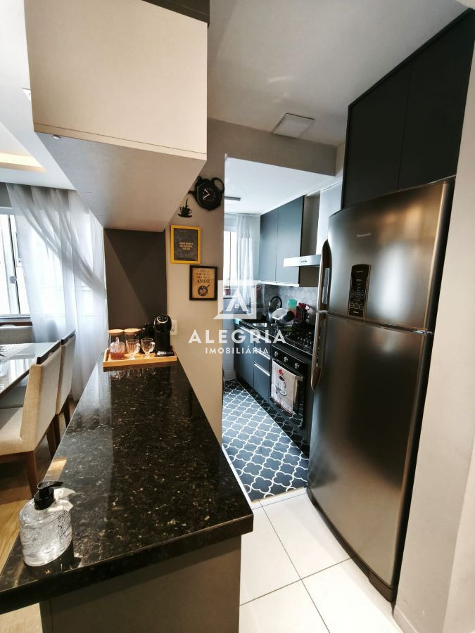 lindo apartamento semi mobiliado 3 dormitórios bairro Cruzeiro em São José dos Pinhais