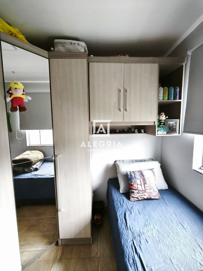 lindo apartamento semi mobiliado 3 dormitórios bairro Cruzeiro em São José dos Pinhais