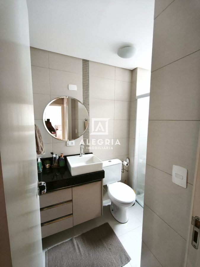 lindo apartamento semi mobiliado 3 dormitórios bairro Cruzeiro em São José dos Pinhais