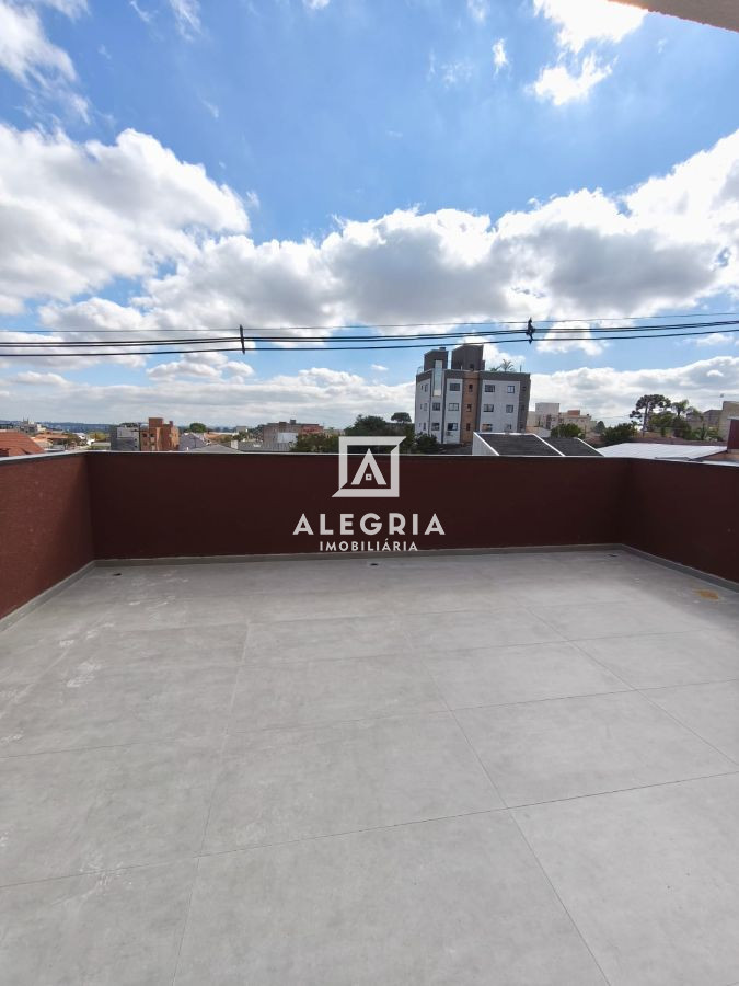 lindo apartamento com TERRAÇO DE 31,01M² e 03 Dormitórios sendo 01 Suíte no bairro Boneca do Iguaçú em São José dos Pinhais