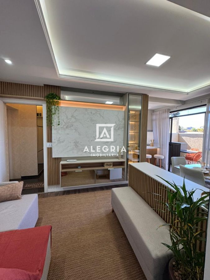 Lindo Apartamento Semi Mobiliado Próximo ao Shopping São José! Com lindo terraço privativo. em São José dos Pinhais