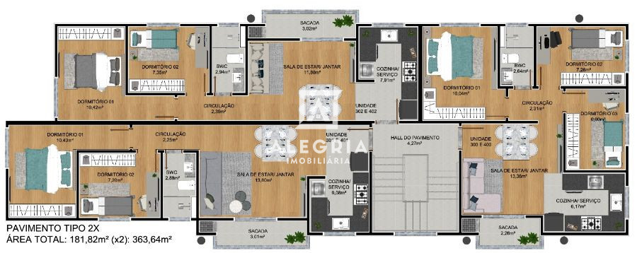 Lindo Apartamento no bairro Parque da Fonte em São José dos Pinhais