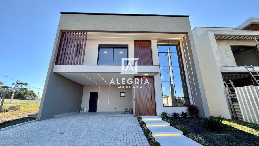 Belissimo Sobrado em Condomonio Fechado Contendo 03 Suites em São José dos Pinhais