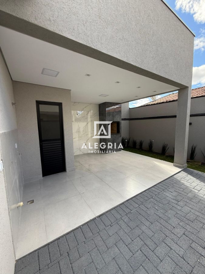 Linda Casa Contendo 03 Dormitórios Sendo 01 Suite Com Edicula Pronta na Cidade Jardim em São José dos Pinhais