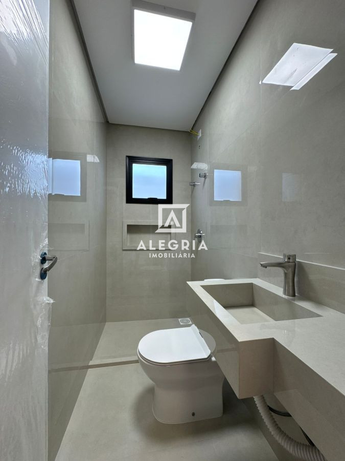 Belissima Casa Contendo 03 Dormitórios Sendo 01 Suite Com Area Gourmet no Jardim Cruzeiro em São José dos Pinhais