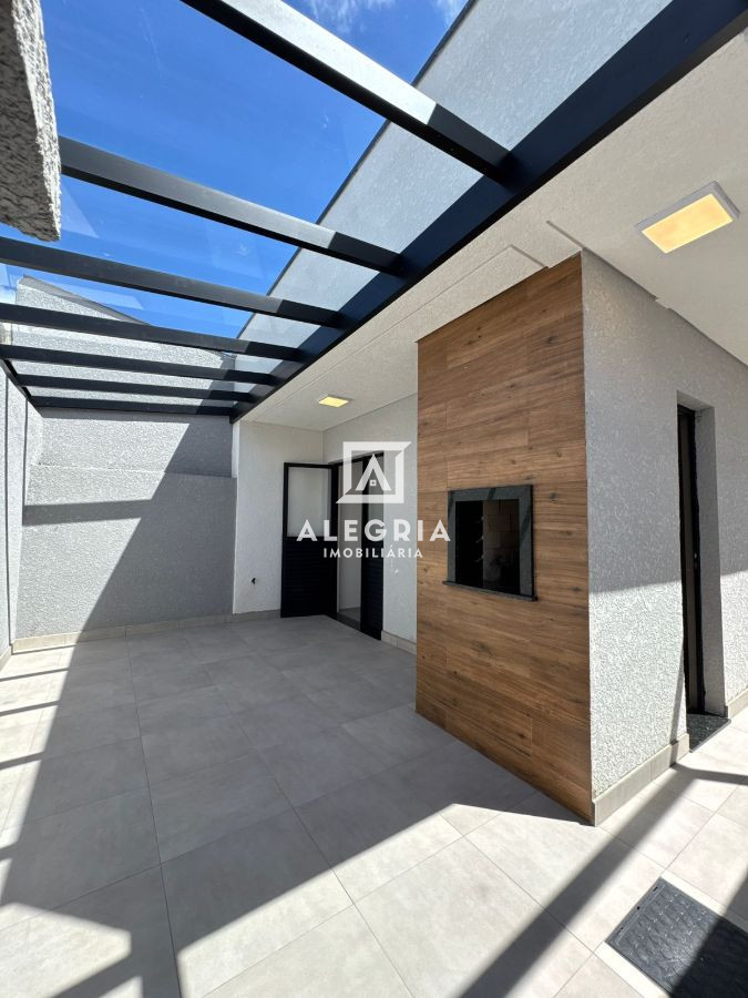 Belissima Casa Contendo 03 Dormitórios Sendo 01 Suite Com Area Gourmet no Jardim Cruzeiro em São José dos Pinhais