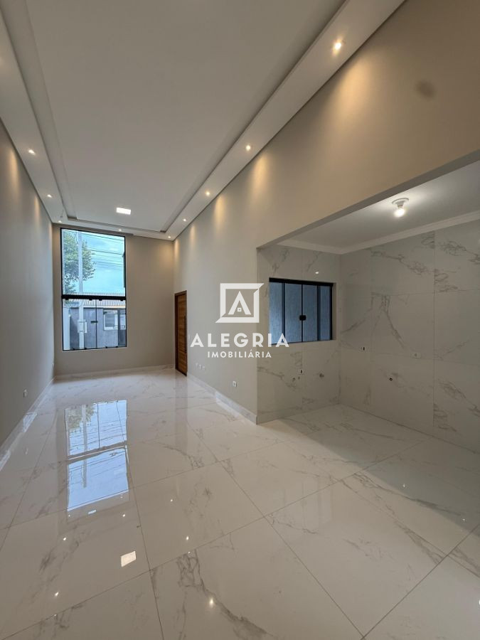 Linda Casa Contendo 03 Dormitórios Sendo 01 Suite e Espaço Gourmet com Churrasqueira em São José dos Pinhais