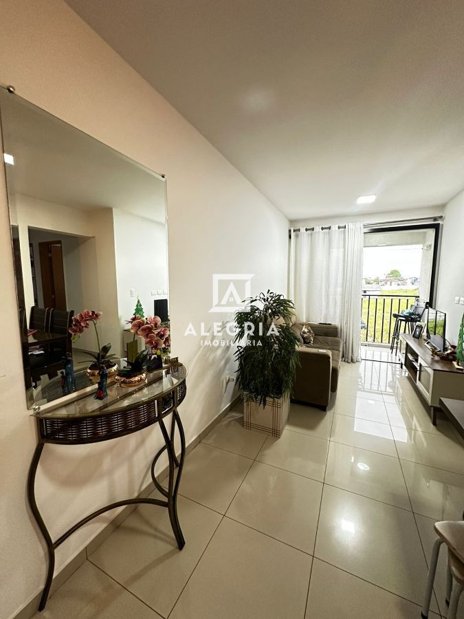 Apartamento 3 dormitórios sendo 1 suite Semi mobiliado Bairro Parque da Fonte em São José dos Pinhais