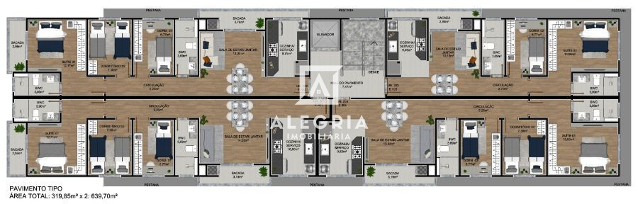 APARTAMENTOS DE 03 DORMITÓRIOS SENDO 01 SUITE! em São José dos Pinhais