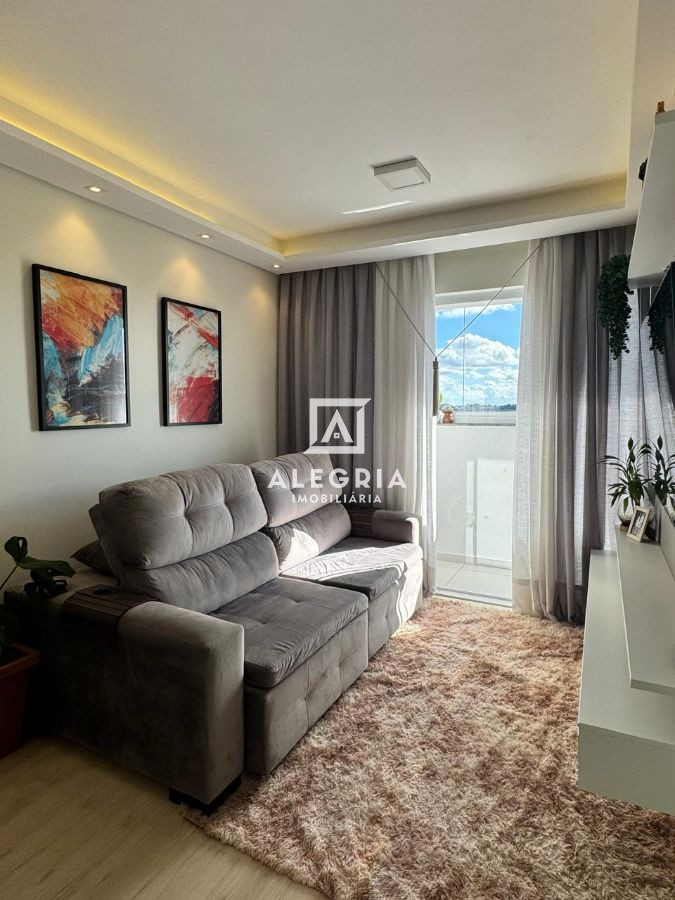 Apartamento 3 dormitórios sendo 1 Suíte semi mobiliado no bairro Pedro Moro em São José dos Pinhais