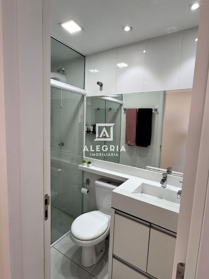 Apartamento 3 dormitórios sendo 1 Suíte semi mobiliado no bairro Pedro Moro em São José dos Pinhais