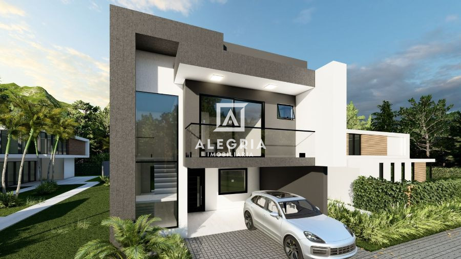 Belíssimo Sobrado em condominio fechado The Life Garden no bairro Costeira em São José dos Pinhais