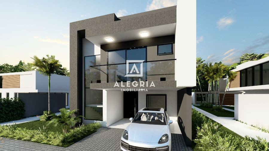 Belíssimo Sobrado em condominio fechado The Life Garden no bairro Costeira em São José dos Pinhais