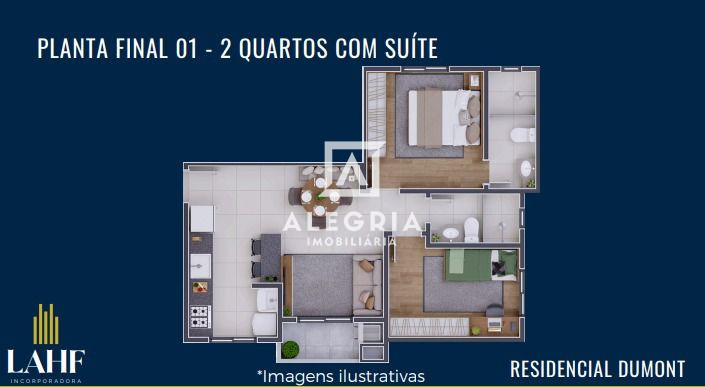 Lindo Apartamento no bairro Pedro Moro em São José dos Pinhais
