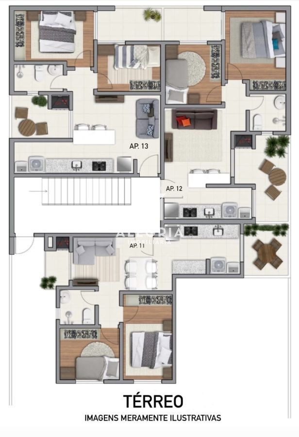 Lindo Apartamento Contendo 02 Dormitórios na Boneca do Iguaçu em São José dos Pinhais