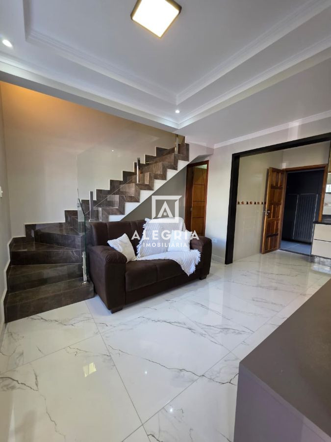 Excelente Sobrado 03 Dormitórios semi-mobiliado no Bairro Afonso Pena em São José dos Pinhais