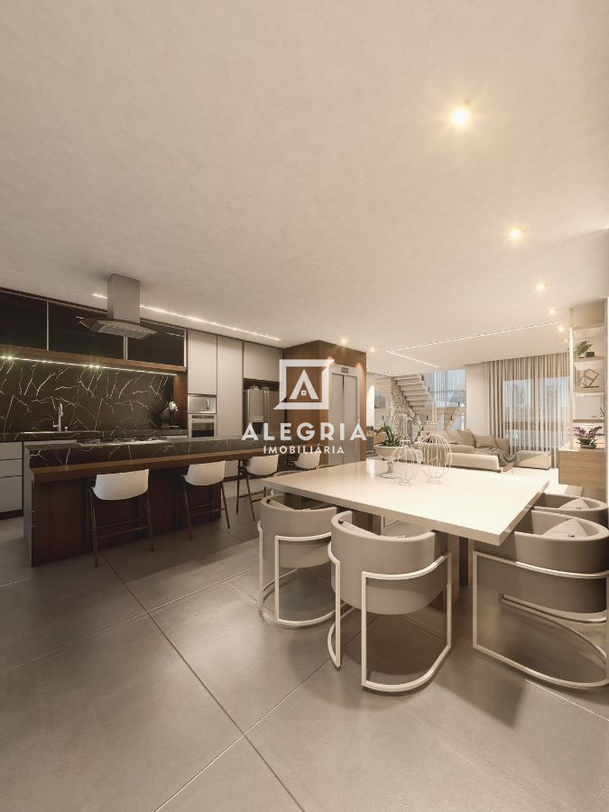 Lindo Triplex de Luxo com Elevador e Jacuzzi Contendo 03 Suites no São Pedro em São José dos Pinhais