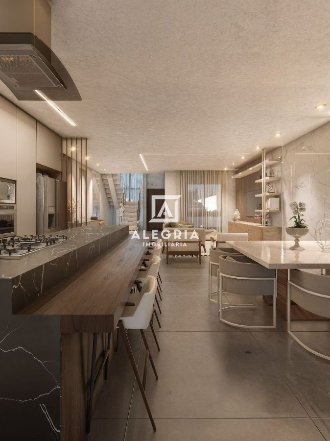 Lindo Triplex de Luxo com Elevador e Jacuzzi Contendo 03 Suites no São Pedro em São José dos Pinhais