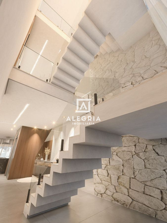 Lindo Triplex de Luxo com Elevador e Jacuzzi Contendo 03 Suites no São Pedro em São José dos Pinhais