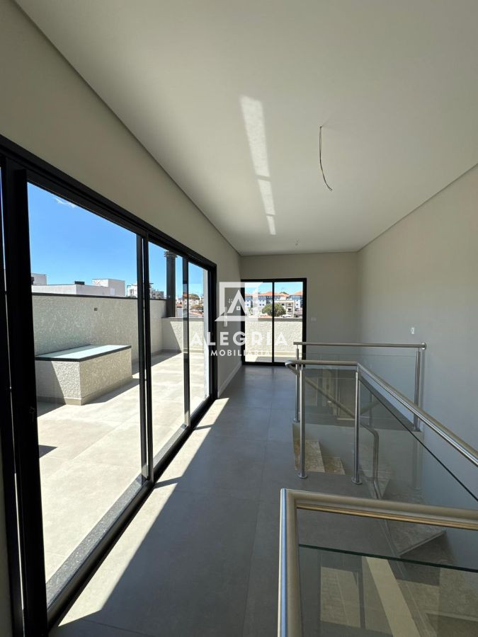 Sobrado Alto Padrão com Terraço no Bairro Pedro Moro em São José dos Pinhais