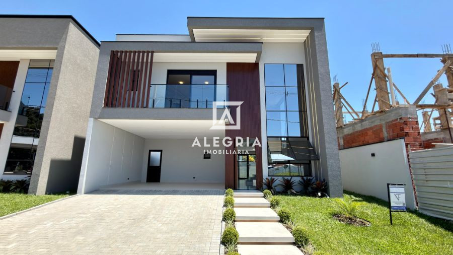 Lindo Sobrado Contendo 03 Suites em condominio fechado no jardim Aviação em São José dos Pinhais