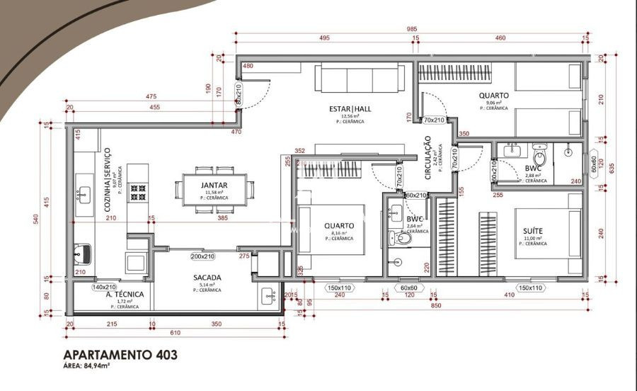 Otima oportunidade de morar no centro 02 e 03 quartos com suite em São José dos Pinhais