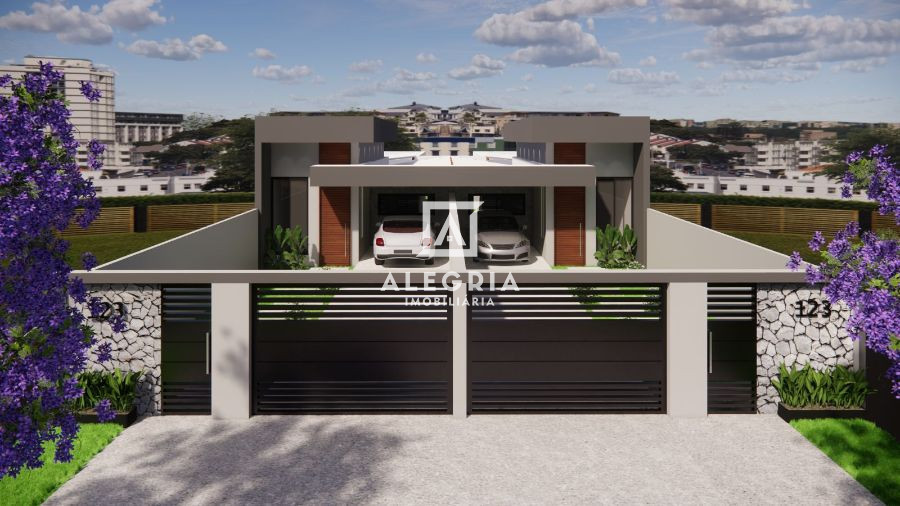 Linda Casa Contendo 03 Dormitórios Sendo 01 Suite na Cidade Jardim em São José dos Pinhais