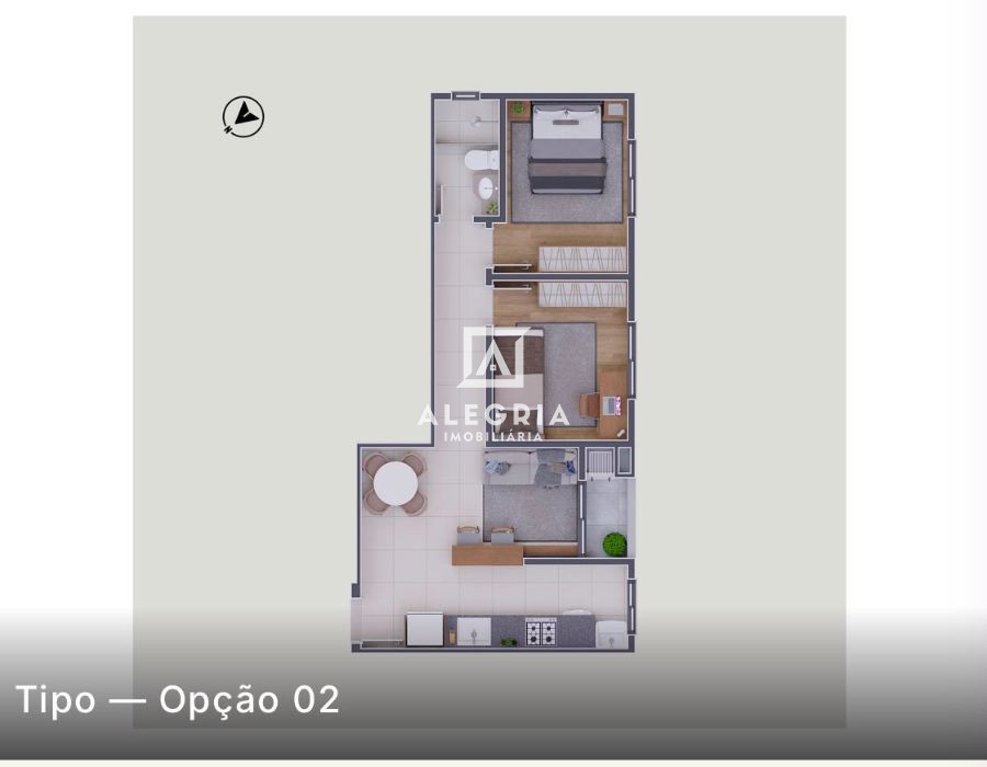 Lindo apartamento no bairro Bom Jesus em São José dos Pinhais