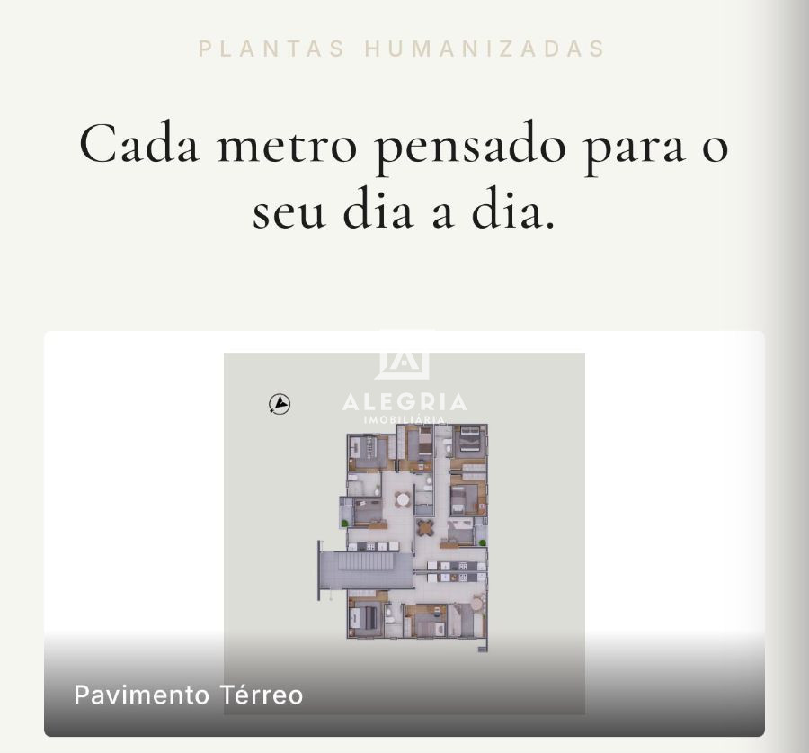 Lindo apartamento no bairro Bom Jesus em São José dos Pinhais