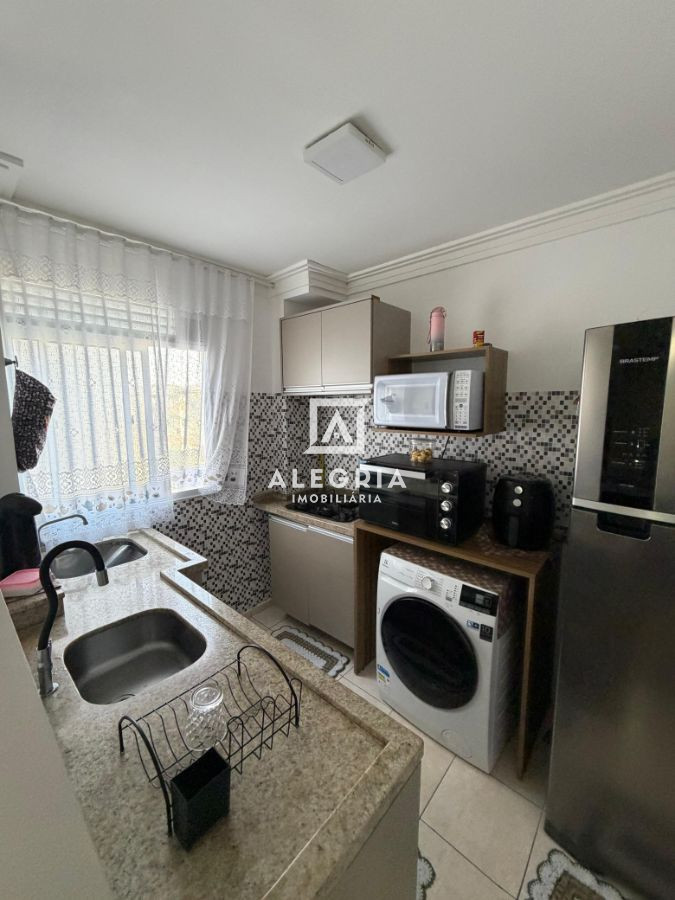 Lindo Apartamento Semi Mobiliado 02 Dormitórios no Residencial Casa Blanca em São José dos Pinhais