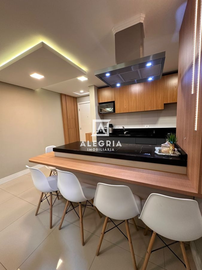 Lindo Apartamento Semi Mobiliado com 3 Dormitórios sendo 1 suíte, localizado no bairro Afonso Pena em São José dos Pinhais