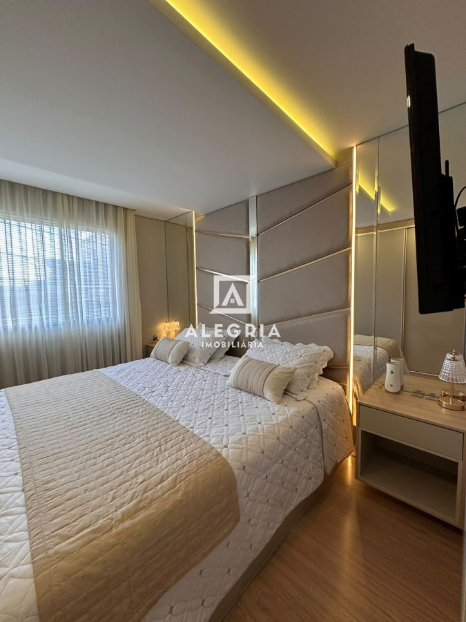Lindo Apartamento Semi Mobiliado com 3 Dormitórios sendo 1 suíte, localizado no bairro Afonso Pena em São José dos Pinhais