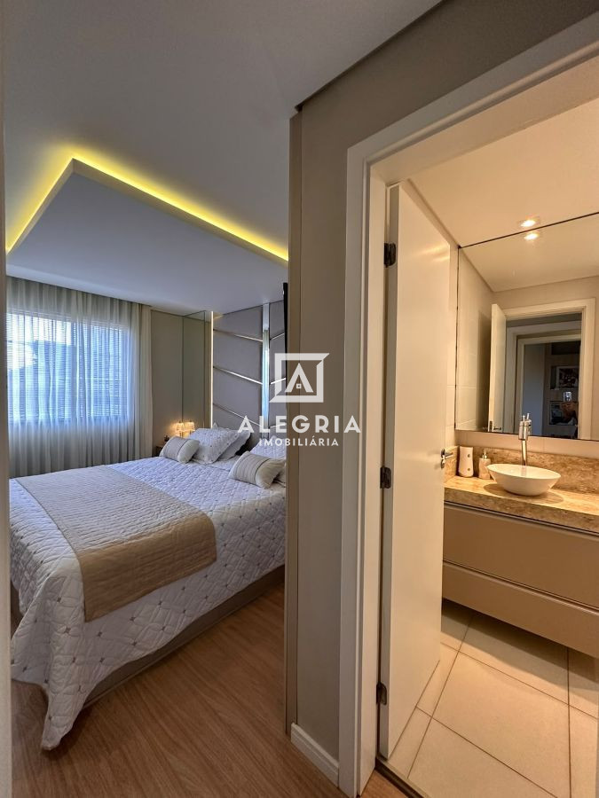 Lindo Apartamento Semi Mobiliado com 3 Dormitórios sendo 1 suíte, localizado no bairro Afonso Pena em São José dos Pinhais