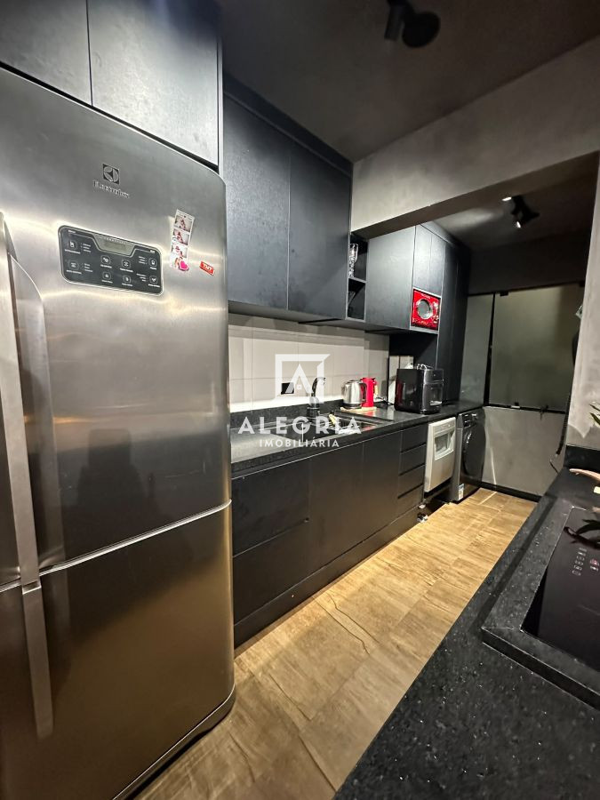 Apartamento 3 dormitórios sendo 1 suíte semi mobiliado no bairro Afonso Pena em São José dos Pinhais