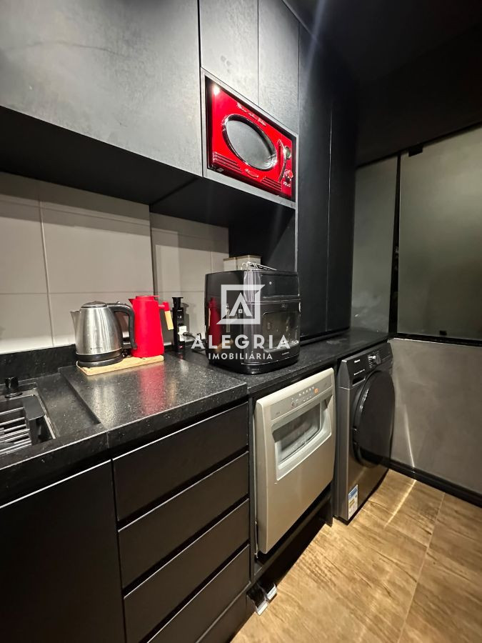 Apartamento 3 dormitórios sendo 1 suíte semi mobiliado no bairro Afonso Pena em São José dos Pinhais