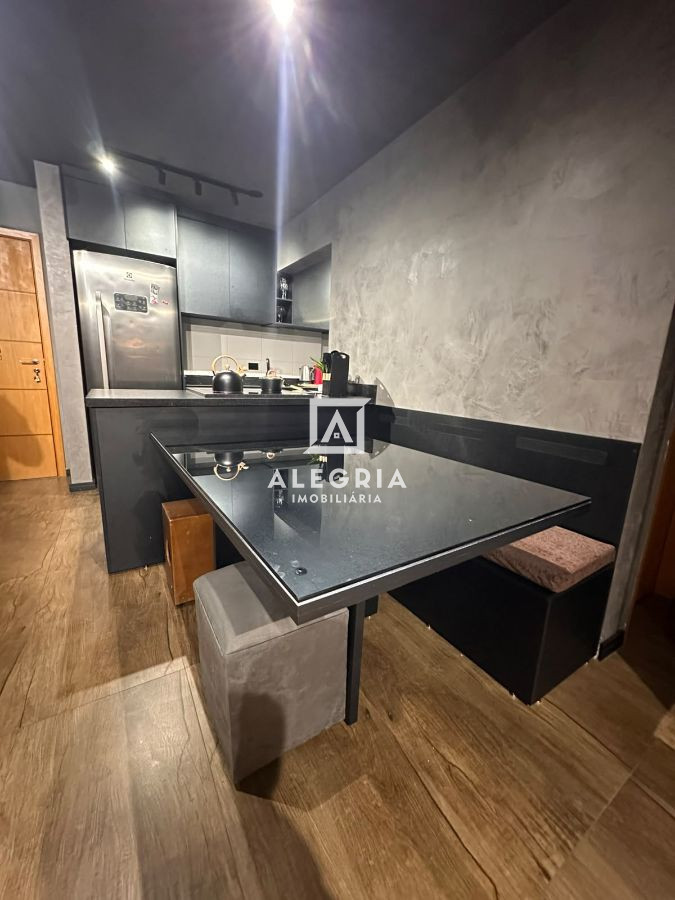 Apartamento 3 dormitórios sendo 1 suíte semi mobiliado no bairro Afonso Pena em São José dos Pinhais