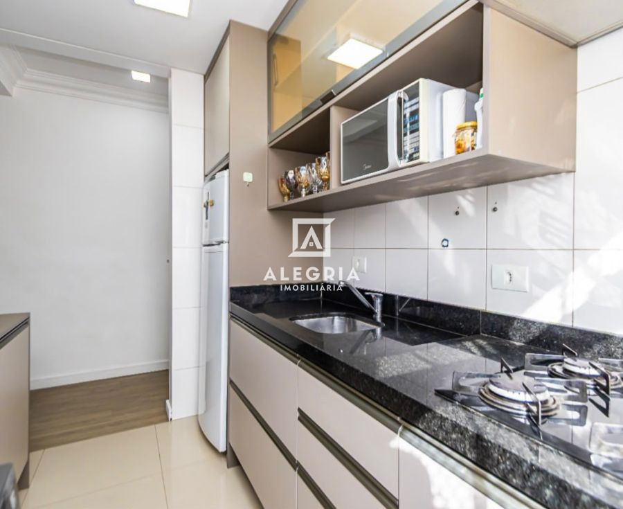 Apartamento semi mobiliado 3 dormitórios sendo 1 suíte no bairro Cidade Jardim em São José dos Pinhais